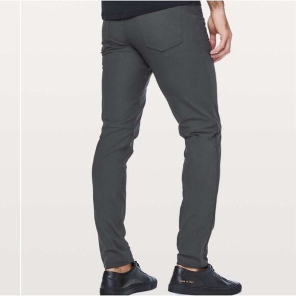 Lululemon ABC Slim Fit Pant Warpstreme Gray, Size 31 - Picture 3 of 10